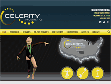 Tablet Screenshot of celerityprosthetics.com